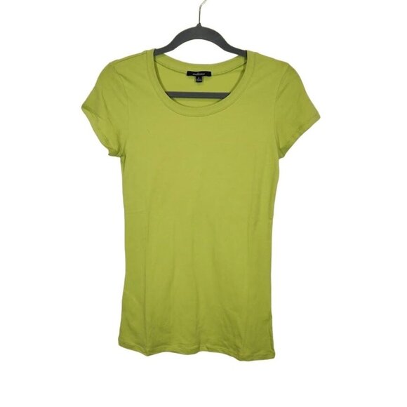 Ambiance Short Sleeve Basic Tee in Lime Green - Size Large - Picture 1 of 5